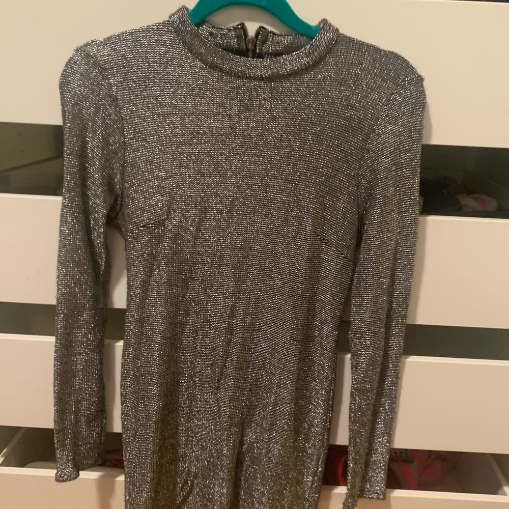Long sleeve TOPSHOP dress - super sparkly!